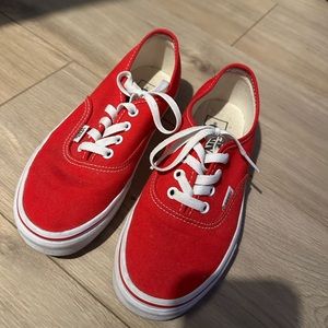 Women’s red vans size 7